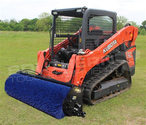 skid steer sweeper with water|used skid steer sweeper attachment.